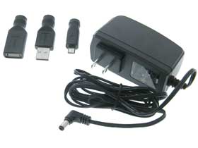 Pack of 3 - USB Adapters with 5VDC @ 4A Plug Supply